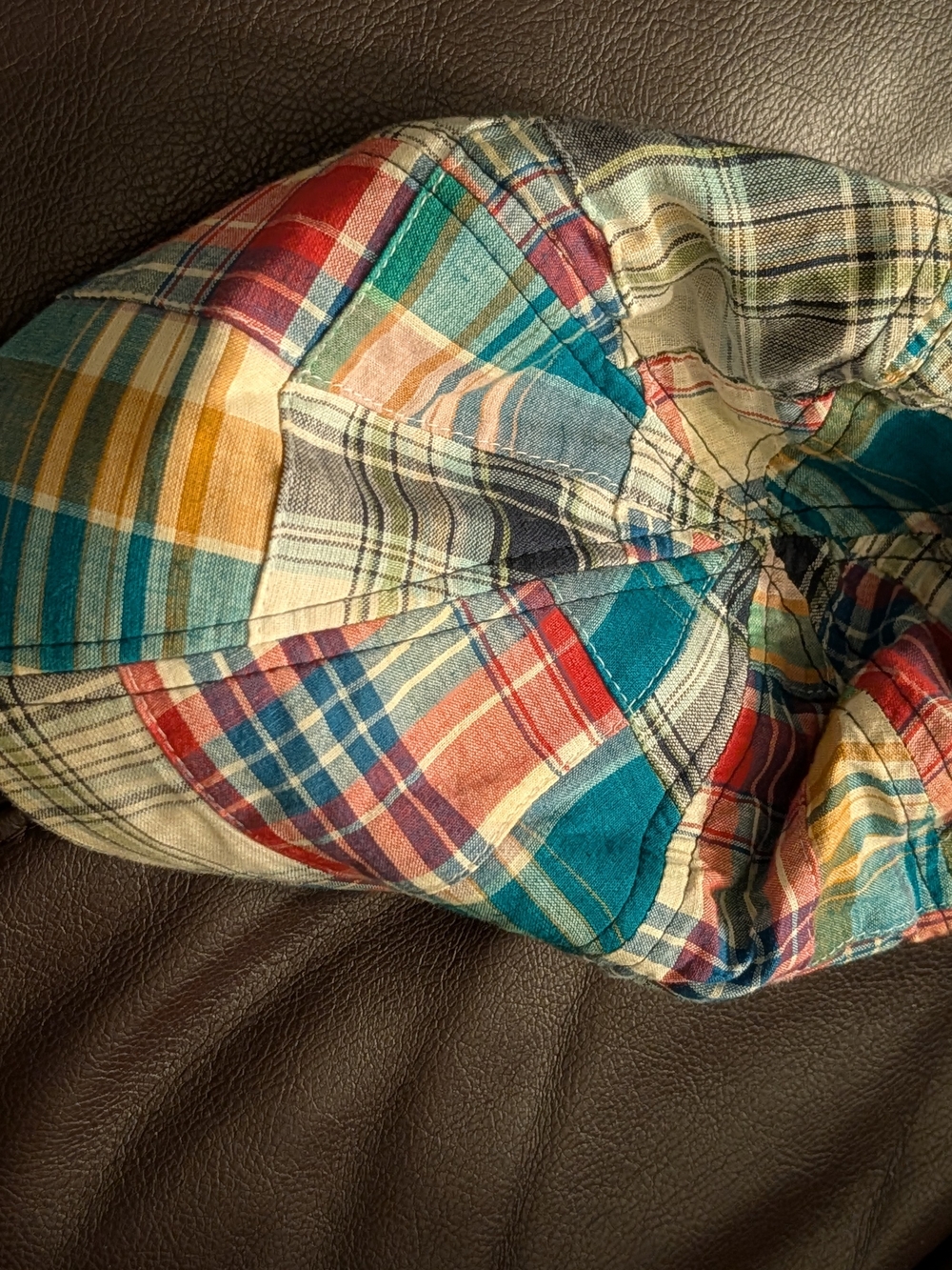 G.H. Bass & Co. Plaid Bucket Hat - Navy, Teal, Red, Yellow